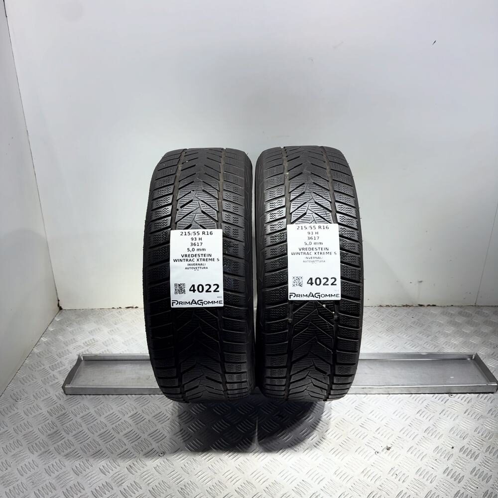 Gomme Usate 215 55 R16 93H Vredestein Wintrac Xtreme S 71% Invernali