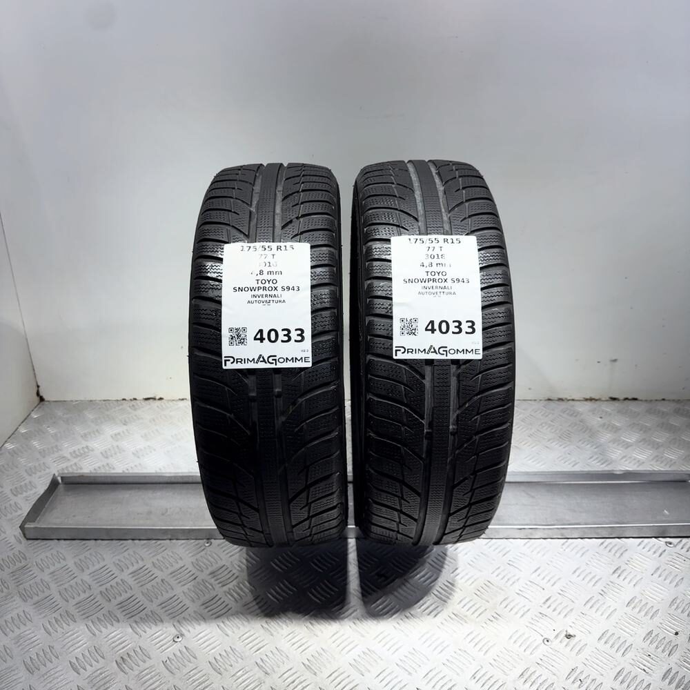 Gomme Usate 175 55 R15 77T Toyo Snowprox S943 Invernali
