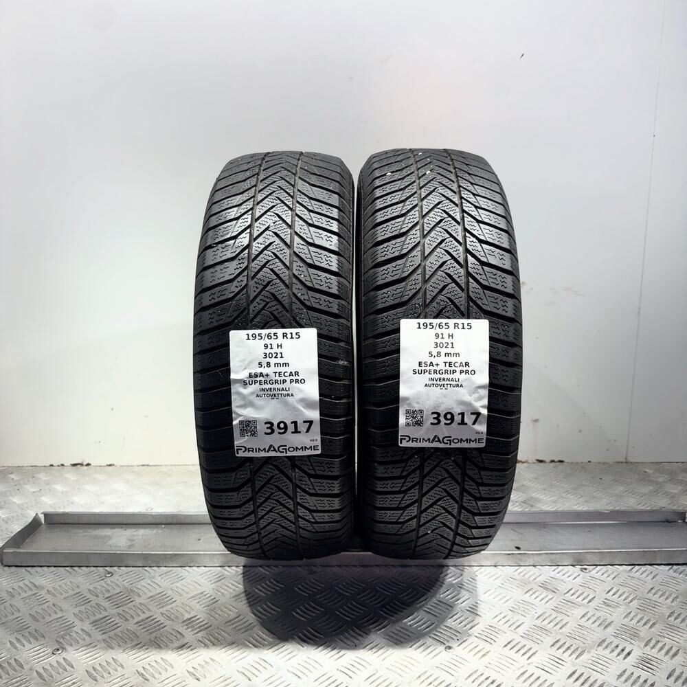 Gomme Usate 195 65 R15 91H Esa+ Tecar Supergrip Pro 83% Invernali