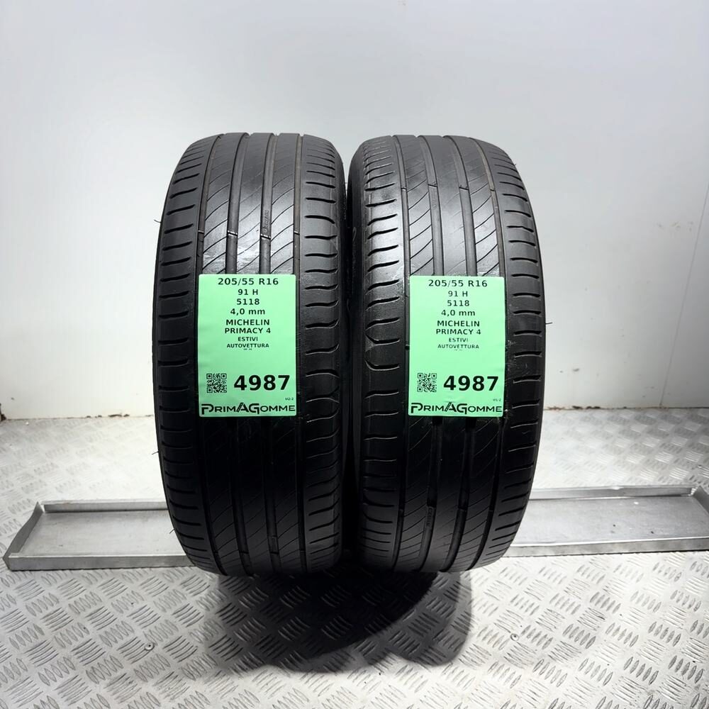 Gomme Usate 205 55 R16 91H Michelin Primacy 4 Estive