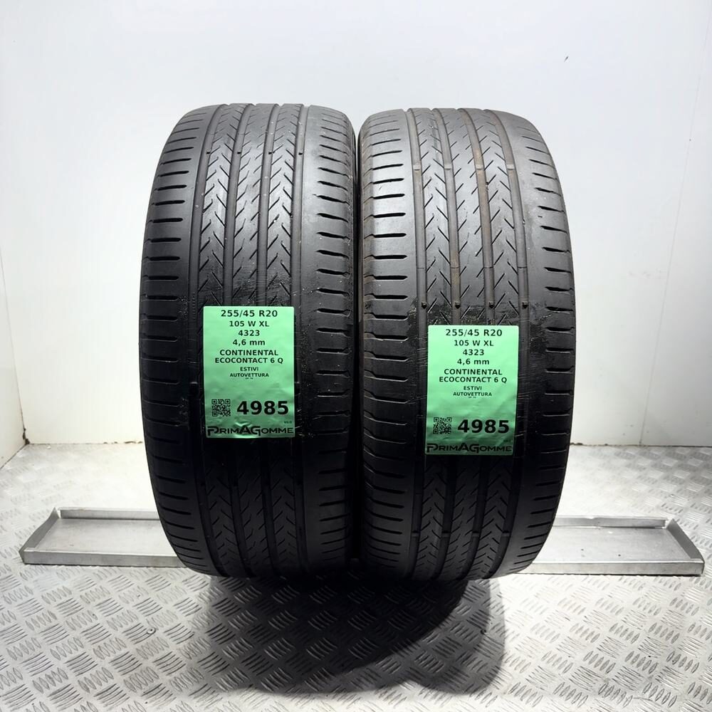 Gomme Usate 255 45 R20 105W XL Continental Ecocontact 6 Q Estive