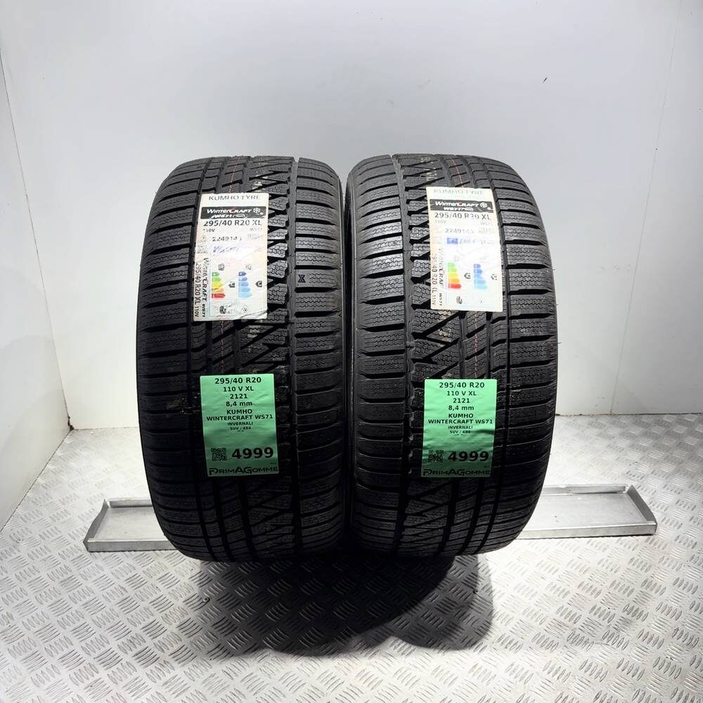Gomme Usate 295 40 R20 110V XL Kumho Wintercraft WS71 98% Invernali