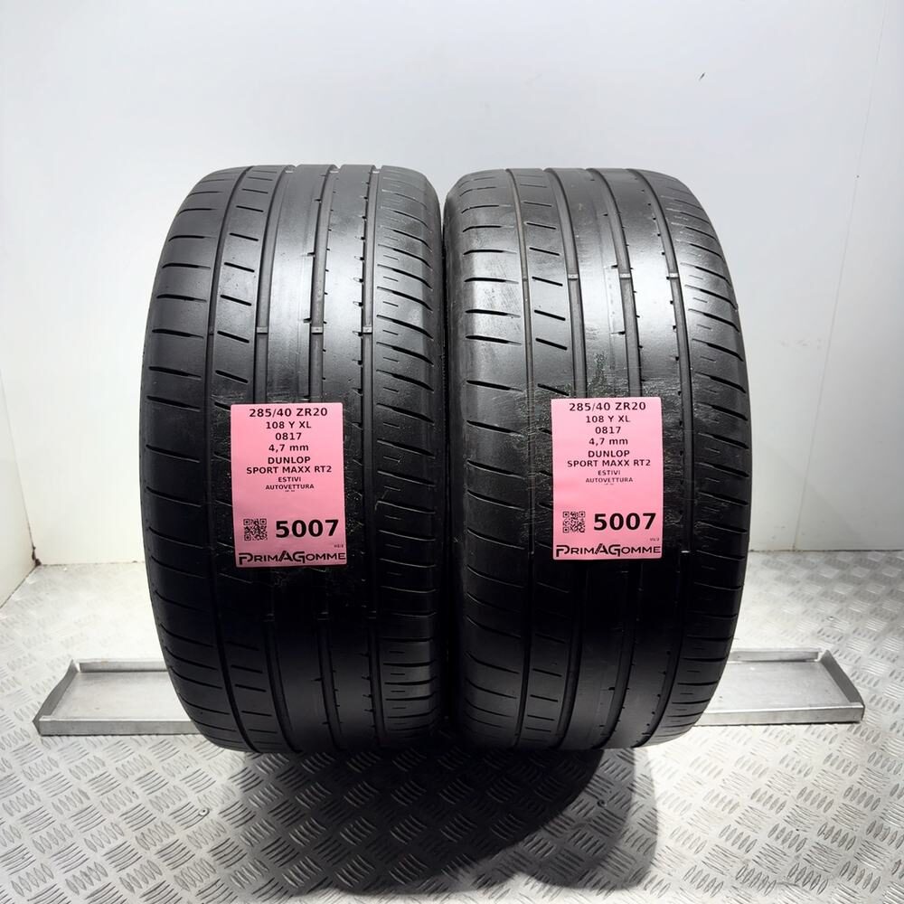 Gomme Usate 285 40 ZR20 108Y XL Dunlop Sport Maxx RT2 Estive