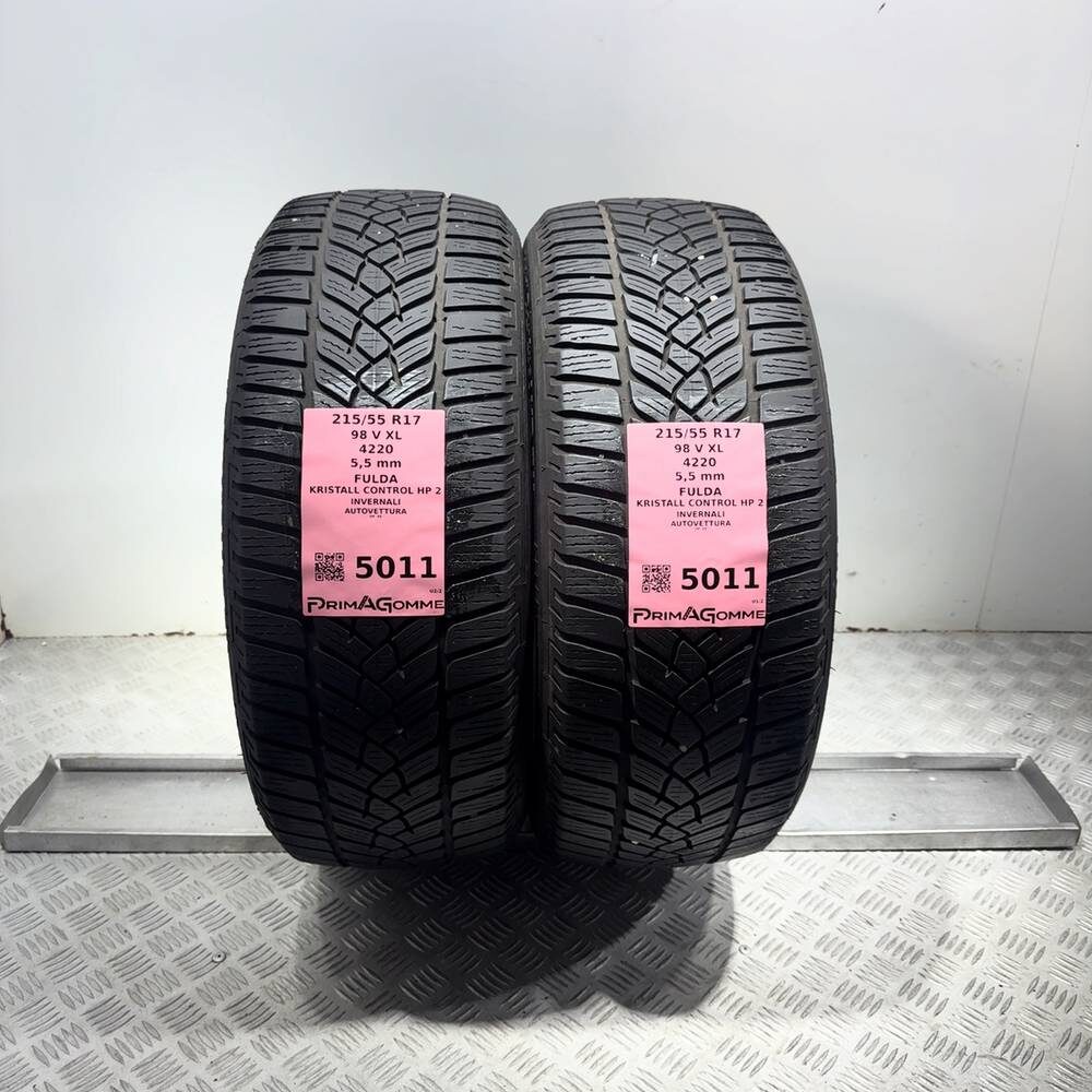 Gomme Usate 215 55 R17 98V XL Fulda Kristall Control HP 2 79% Invernali