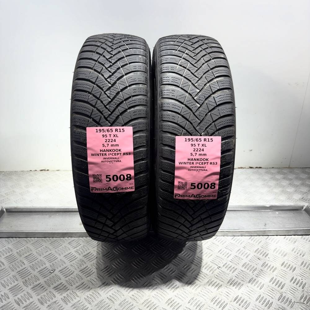 Gomme Usate 195 65 R15 95T XL Hankook Winter I*Cept RS3 81% Invernali