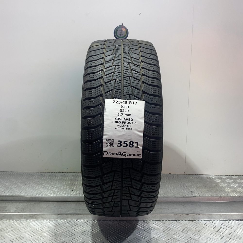 Gomma Usata 225 45 R17 91H Gislaved Euro Frost 6 81% Invernale
