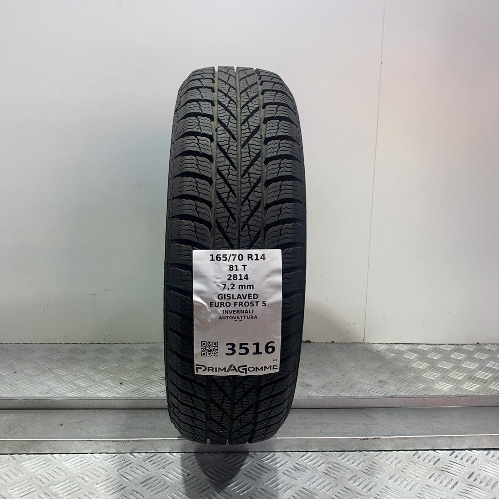 Gomma Usata 165 70 R14 81T Gislaved Euro Frost 5 98% Invernale
