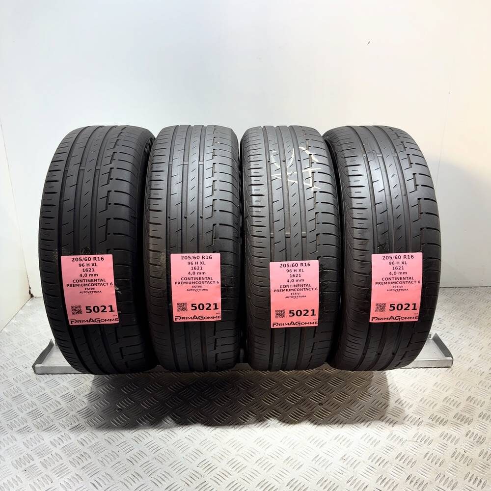 Gomme Usate 205 60 R16 96H XL Continental Premiumcontact 6 Estive