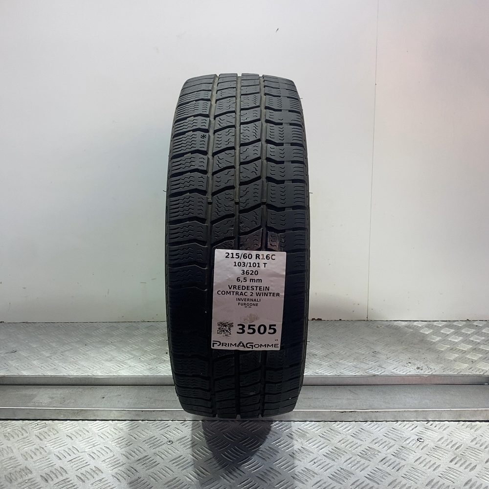 Gomma Usata 215 60 R16C 103/101T Vredestein Comtrac 2 Winter 93% Invernale