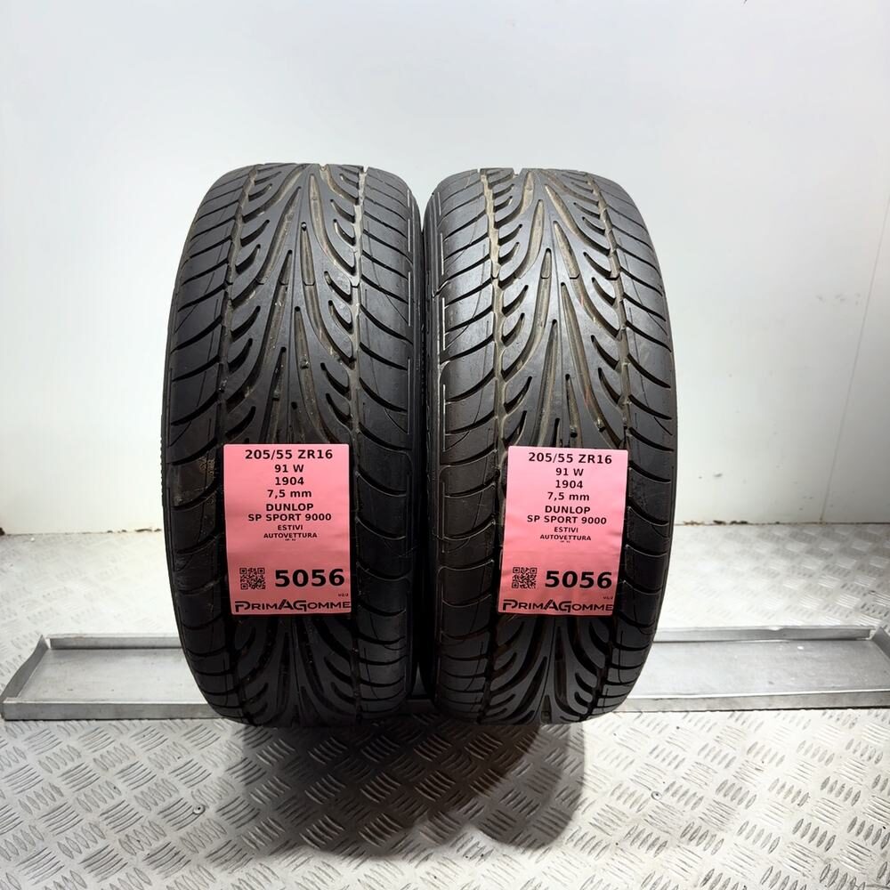 Gomme Usate 205 55 ZR16 91W Dunlop SP Sport 9000 98% Estive