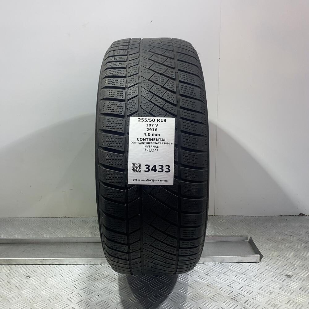 Gomma Usata 255 50 R19 107V XL Continental Contiwintercontact TS830 P Invernale