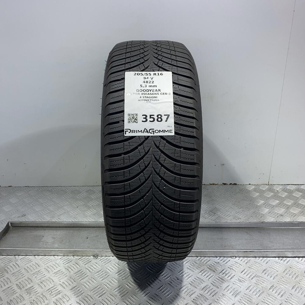 Gomma Usata 205 55 R16 94V XL Goodyear Vector 4Seasons Gen-3 76% 4 Stagioni