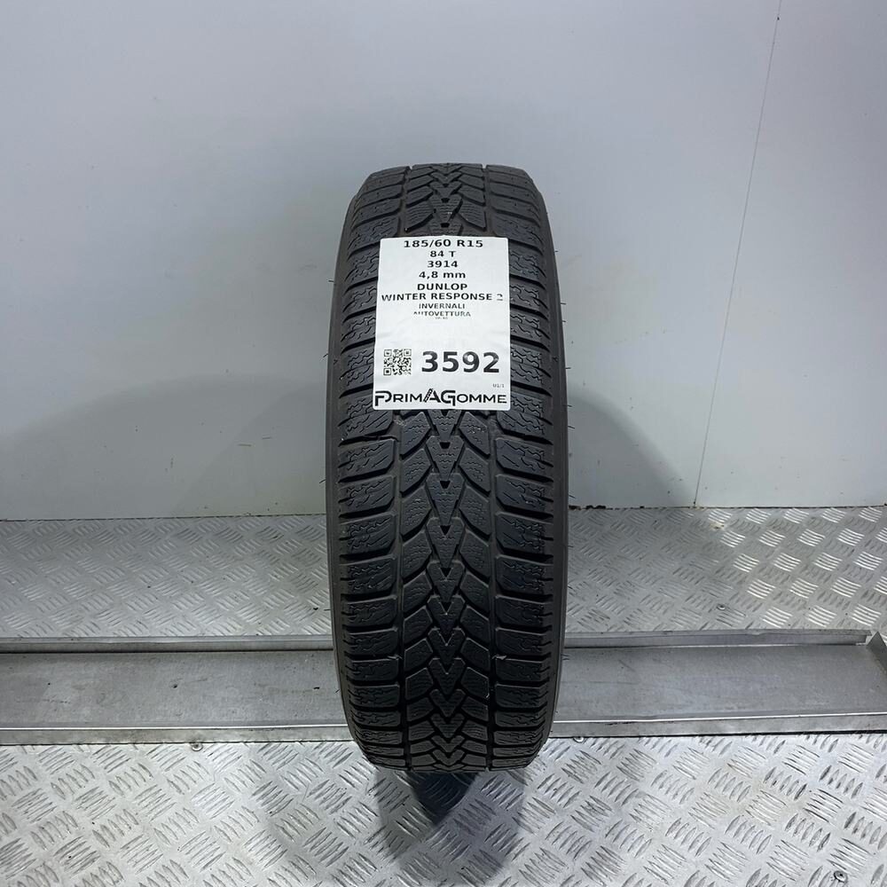 Gomma Usata 185 60 R15 84T Dunlop Winter Response 2 Invernale
