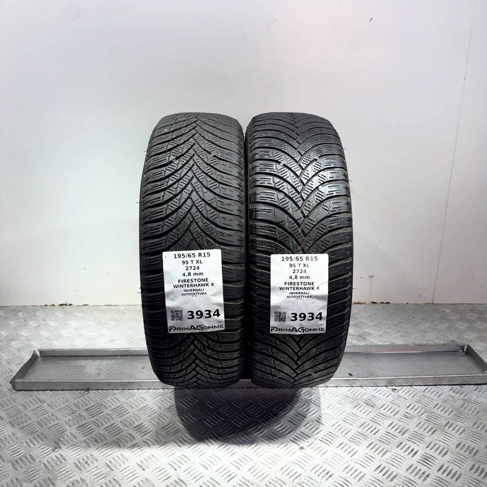 Gomme Usate 195 65 R15 95T XL Firestone Winterhawk 4 Invernali