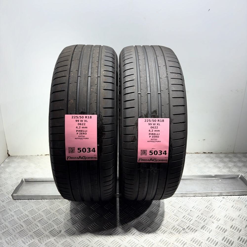 Gomme Usate 225 50 R18 99W XL Pirelli P Zero Estive