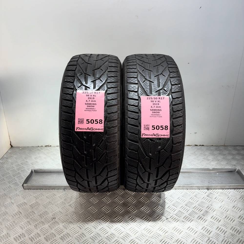 Gomme Usate 225 50 R17 98V XL Invernali Sebring Snow
