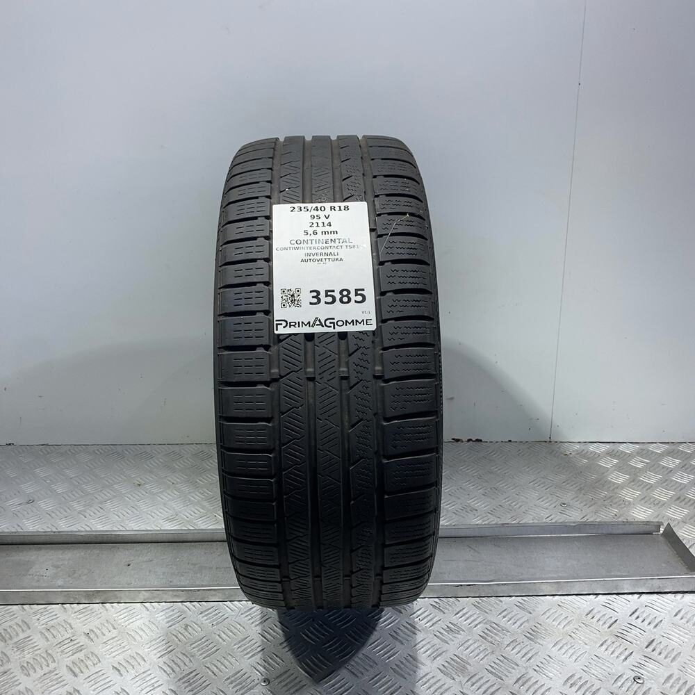Gomma Usata 235 40 R18 95V XL Continental Contiwintercontact TS810S Invernale