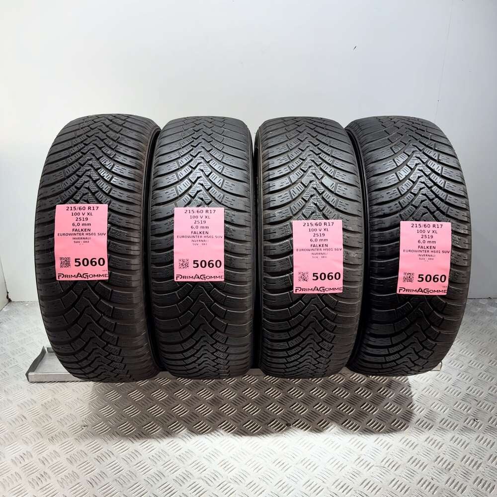 Gomme Usate 215 60 R17 100V XL Falken Eurowinter HS01 SUV 86% Invernali