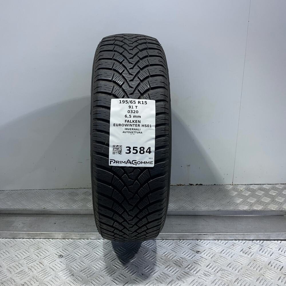 Gomma Usata 195 65 R15 91T Falken Eurowinter HS01 93% Invernale