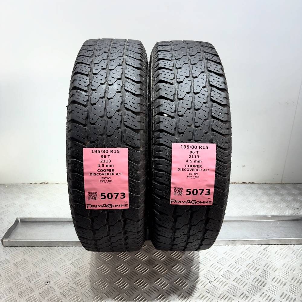 Gomme Usate 195 80 R15 96T Cooper Discoverer A/T Estive