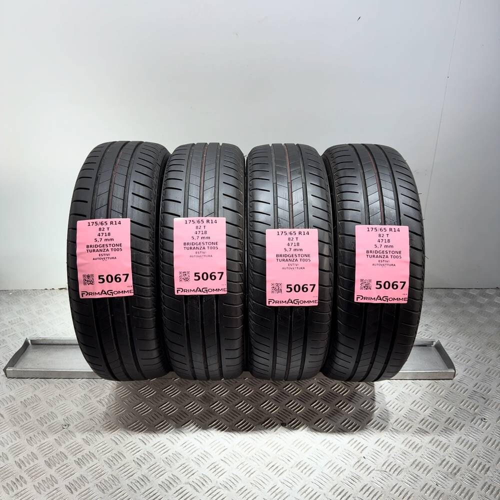 Gomme Usate 175 65 R14 82T Bridgestone Turanza T005 81% Estive