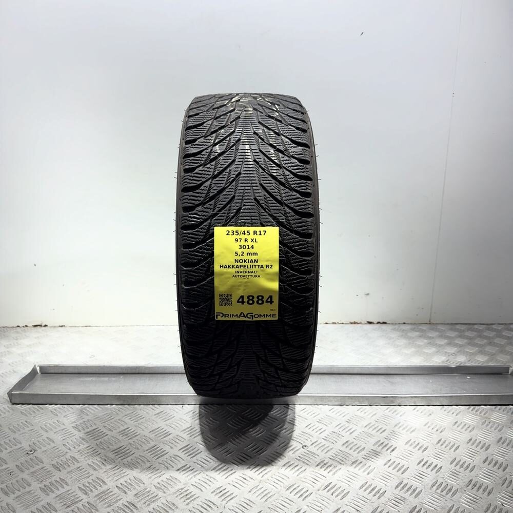 Gomma Usata 235 45 R17 97R XL Nokian Hakkapeliitta R2 74% Invernale