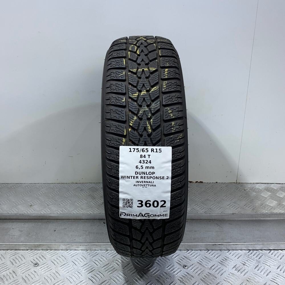 Gomma Usata 175 65 R15 84T Dunlop Winter Response 2 93% Invernale