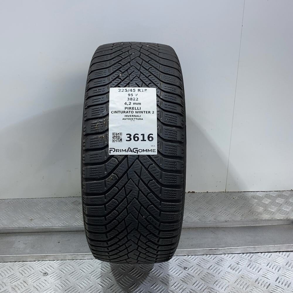 Gomma Usata 225 45 R18 95V XL Pirelli Cinturato Winter 2 Invernale