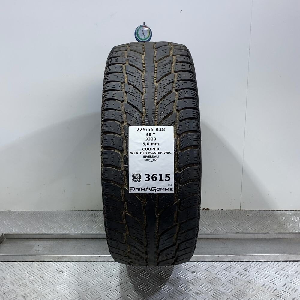 Gomma Usata 225 55 R18 98T Cooper Weather-Master Wsc 71% Invernale