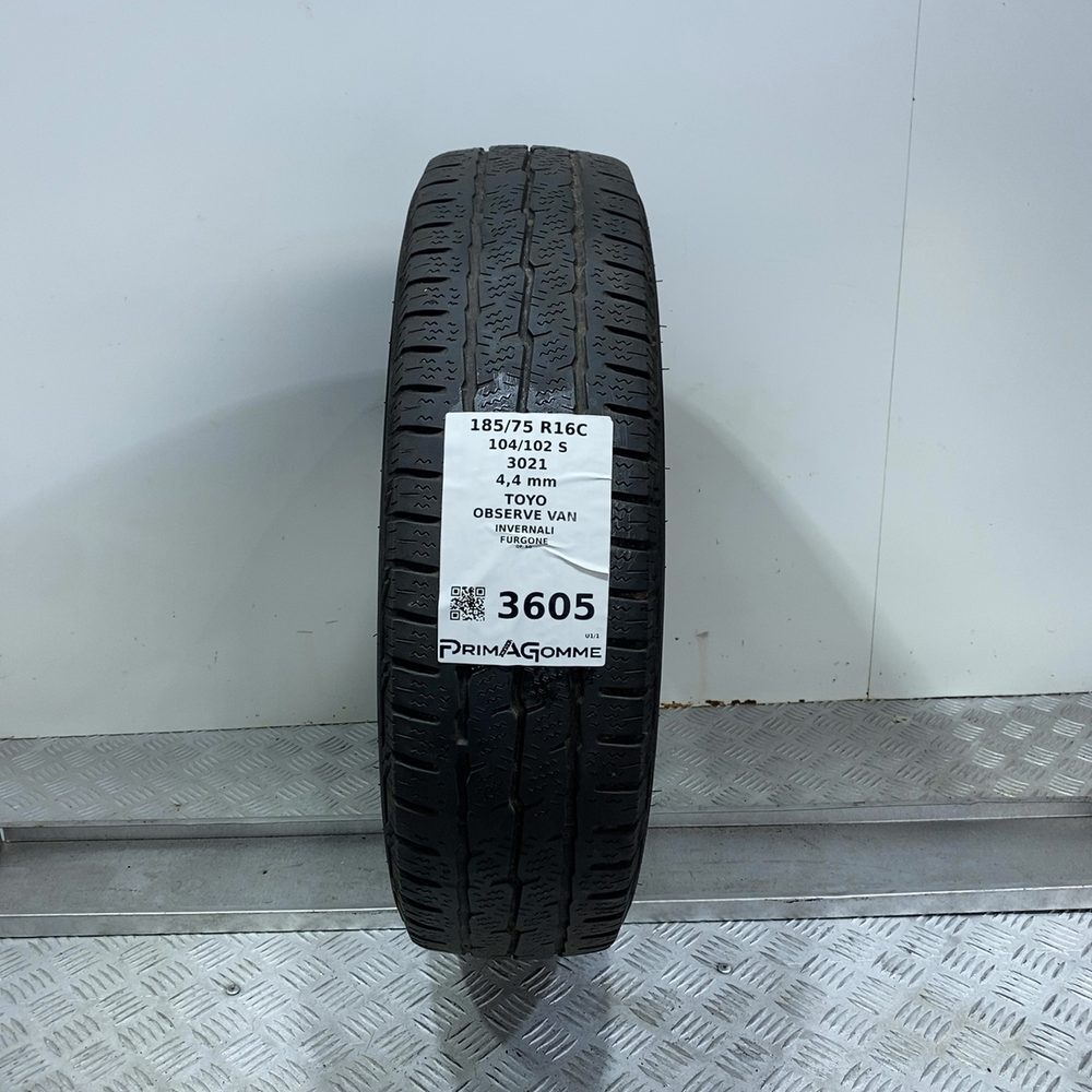 Gomma Usata 185 75 R16C 104/102S Toyo Observe Van Invernale