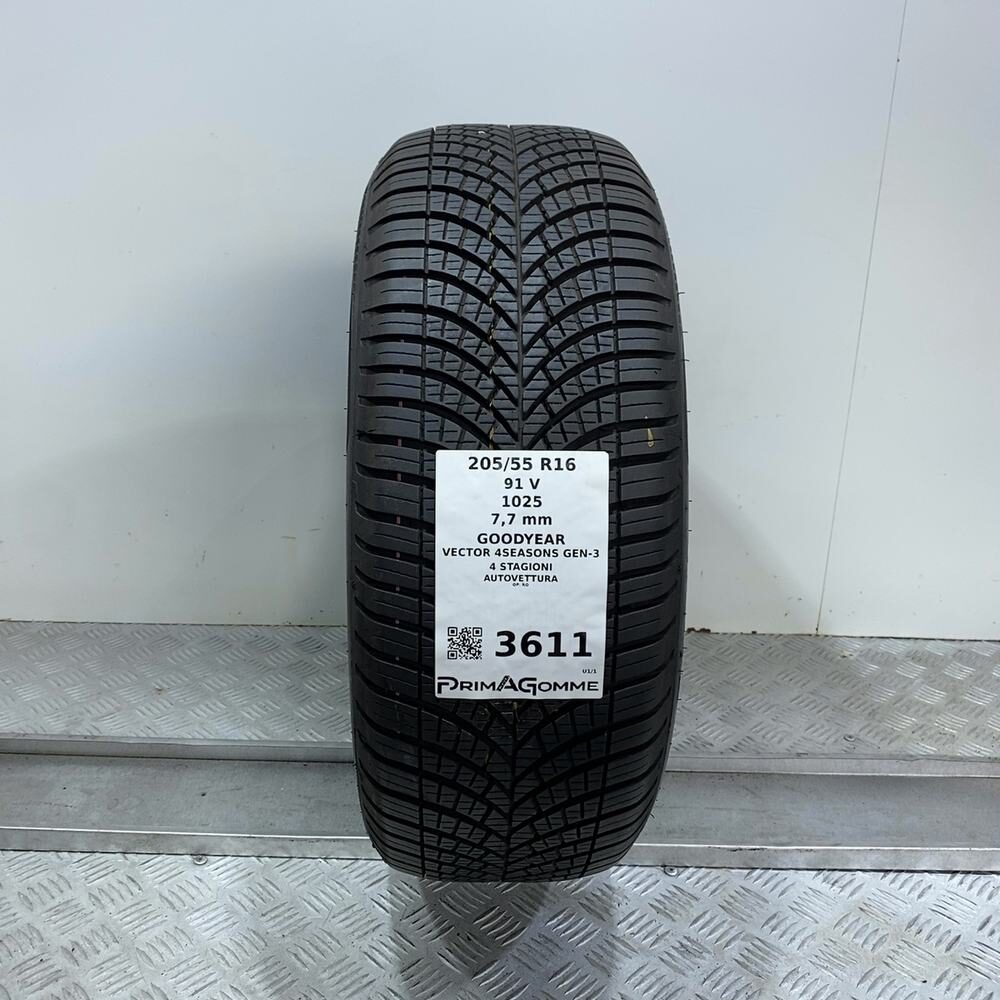 Gomma Usata 205 55 R16 91V Goodyear Vector 4Seasons Gen-3 98% 4 Stagioni