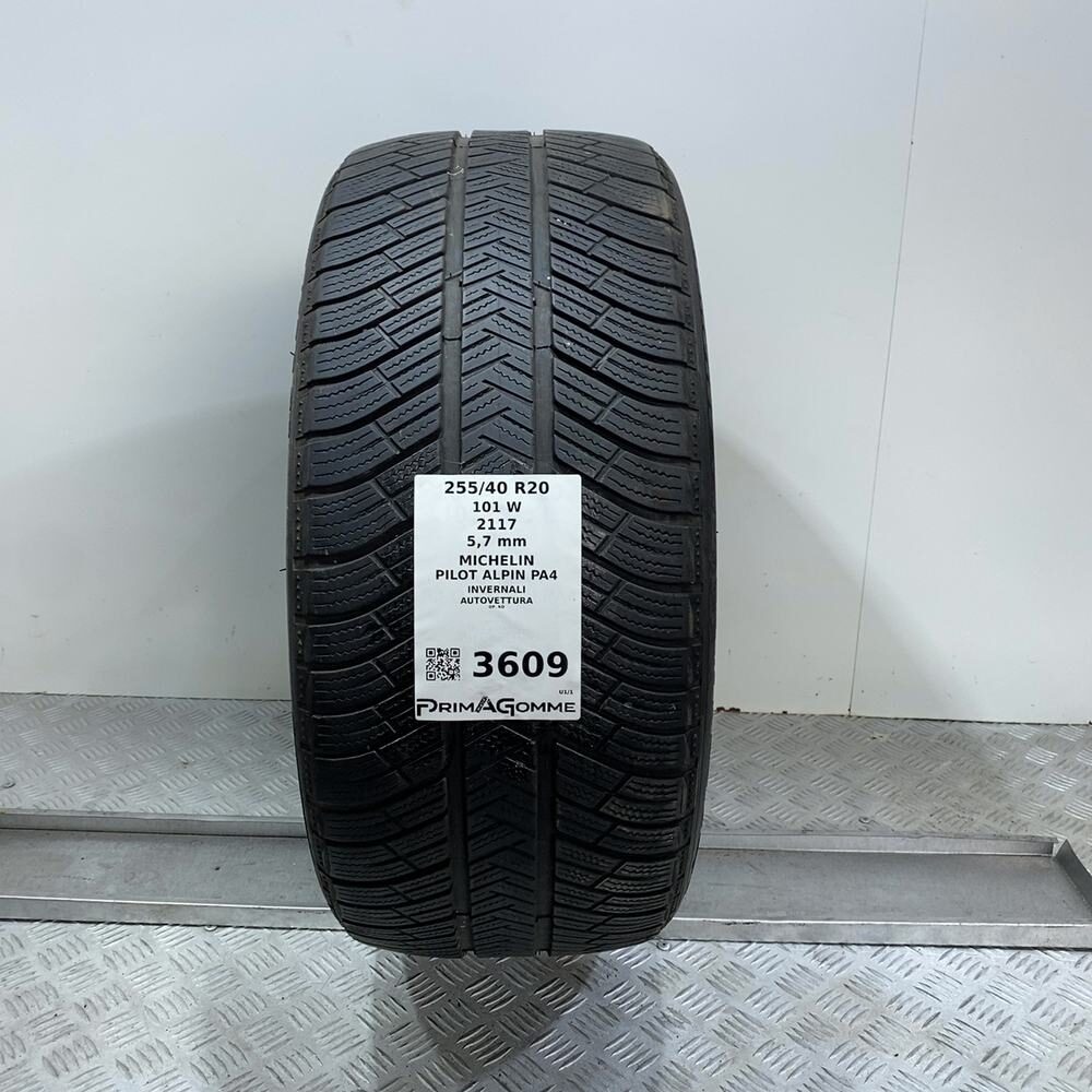 Gomma Usata 255 40 R20 101W XL Michelin Pilot Alpin PA4 81% Invernale