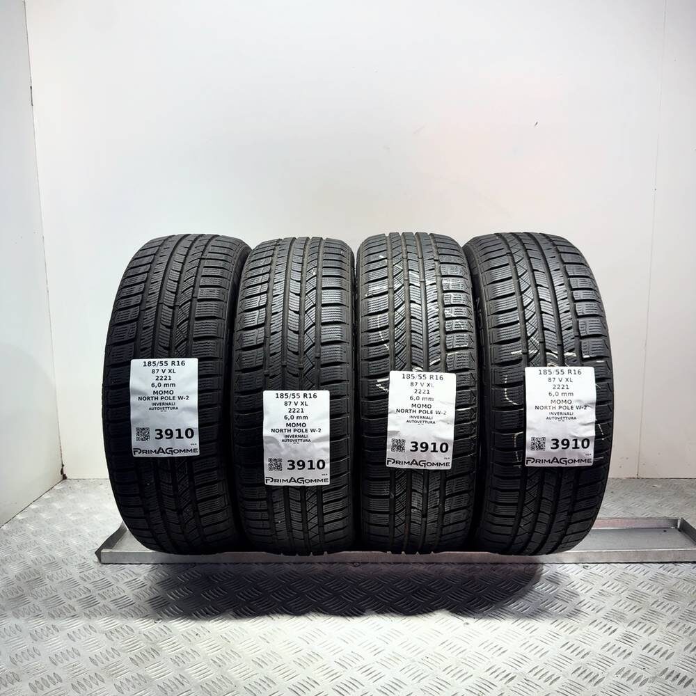 Gomme Usate 185 55 R16 87V XL Momo North Pole W-2 86% Invernali