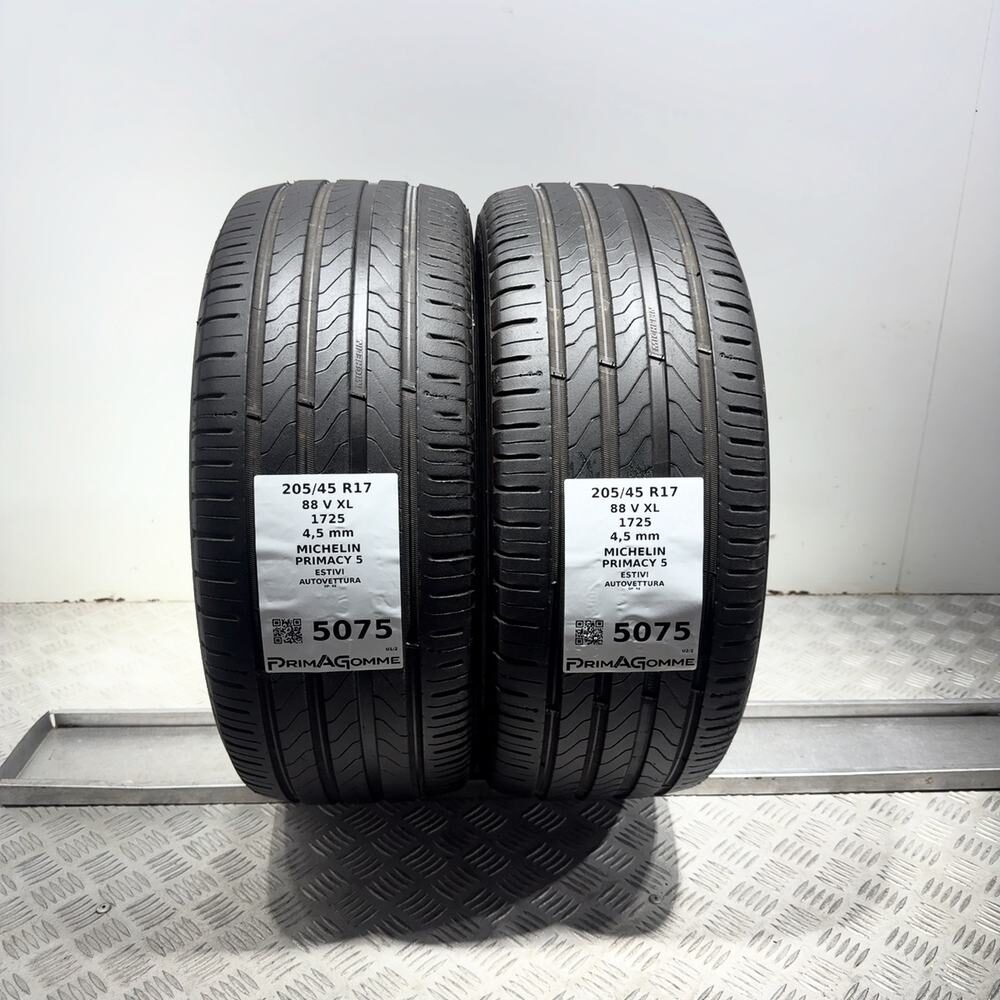 Gomme Usate 205 45 R17 88V XL Michelin Primacy 5 Estive