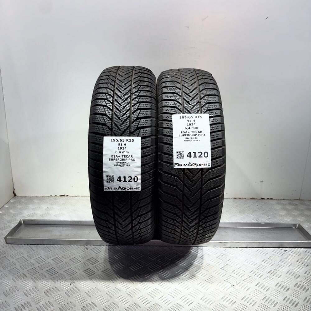 Gomme Usate 195 65 R15 91H Esa+ Tecar Supergrip Pro 91% Invernali