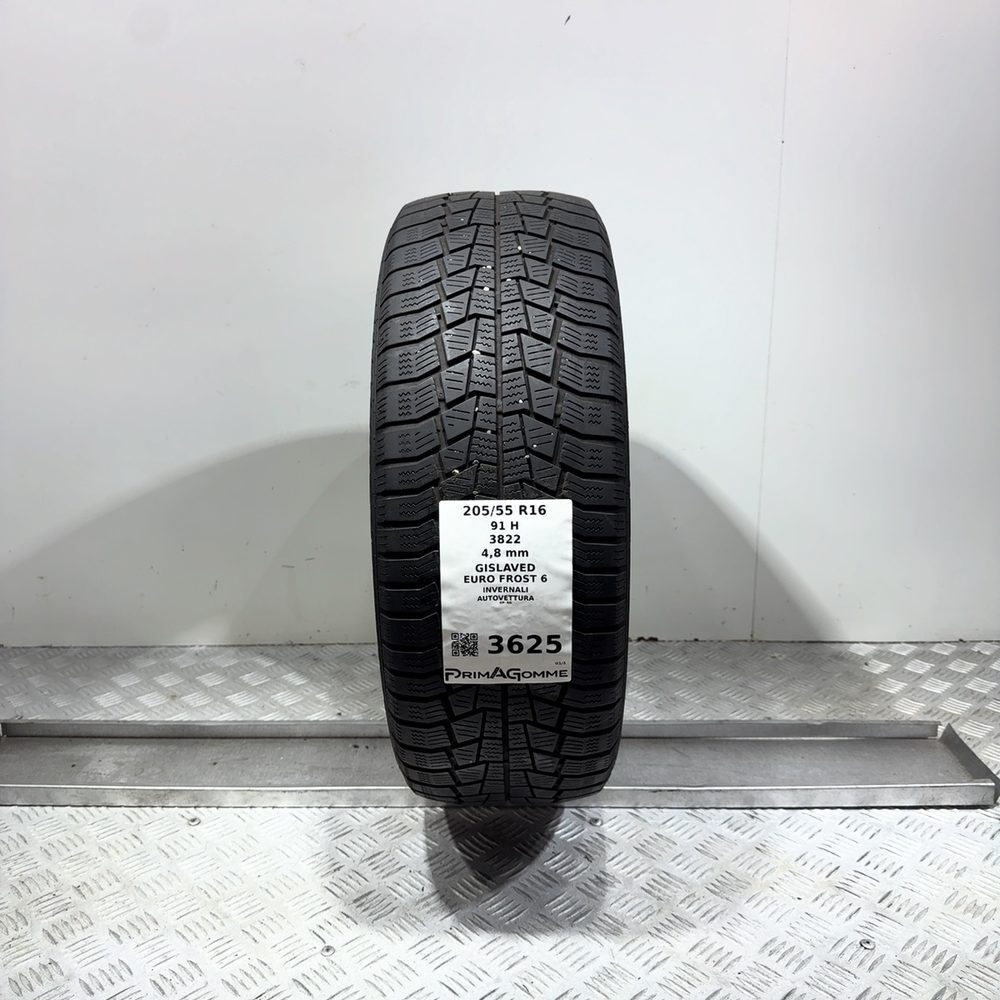 Gomma Usata 205 55 R16 91H Gislaved Euro Frost 6 Invernale