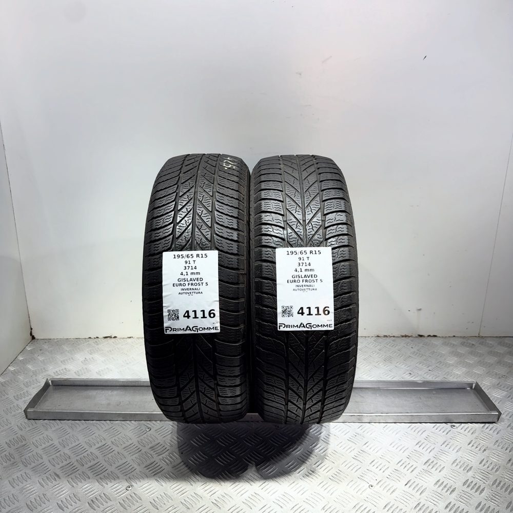 Gomme Usate 195 65 R15 91T Gislaved Euro Frost 5 Invernali