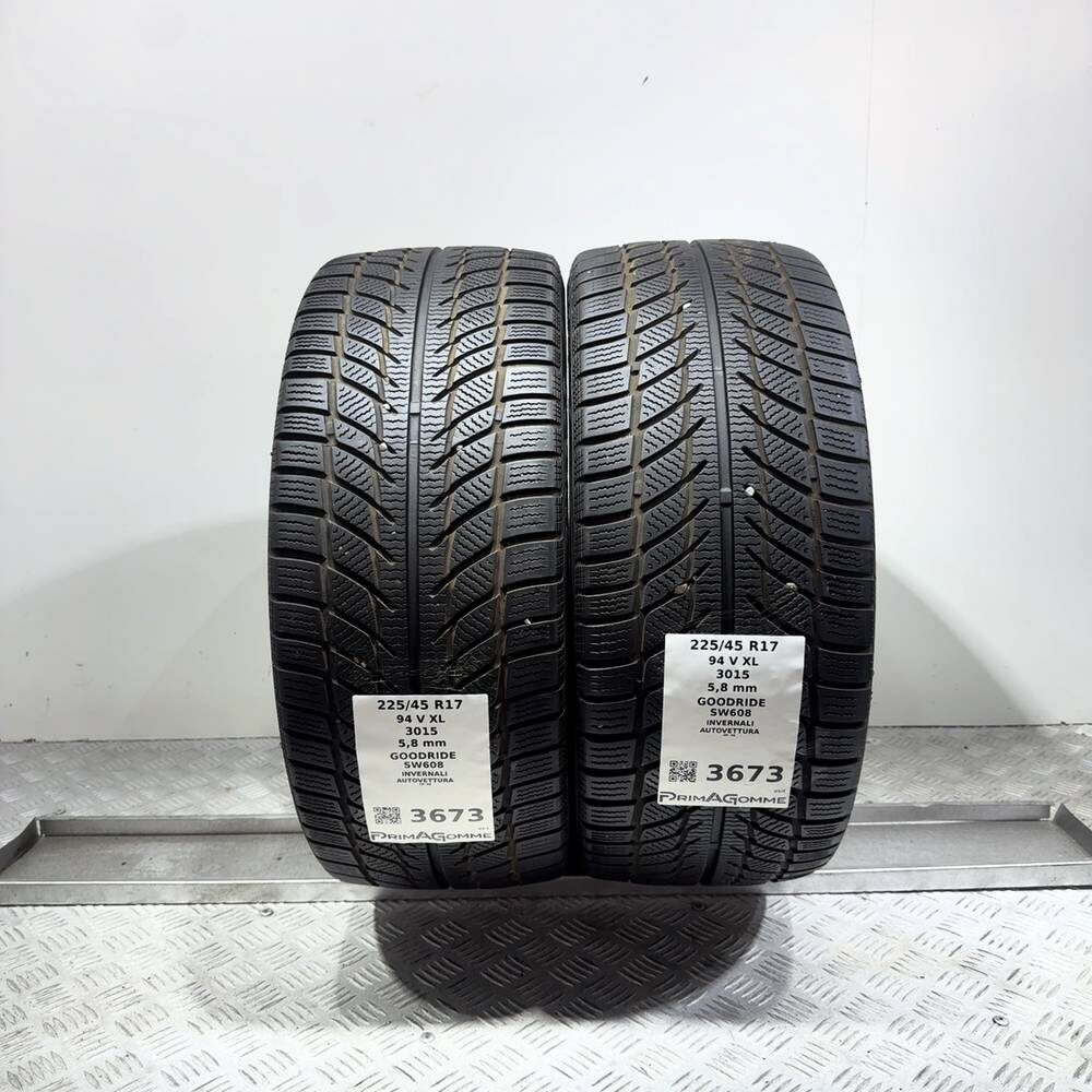 Gomme Usate 225 45 R17 94V XL Goodride SW608 83% Invernali