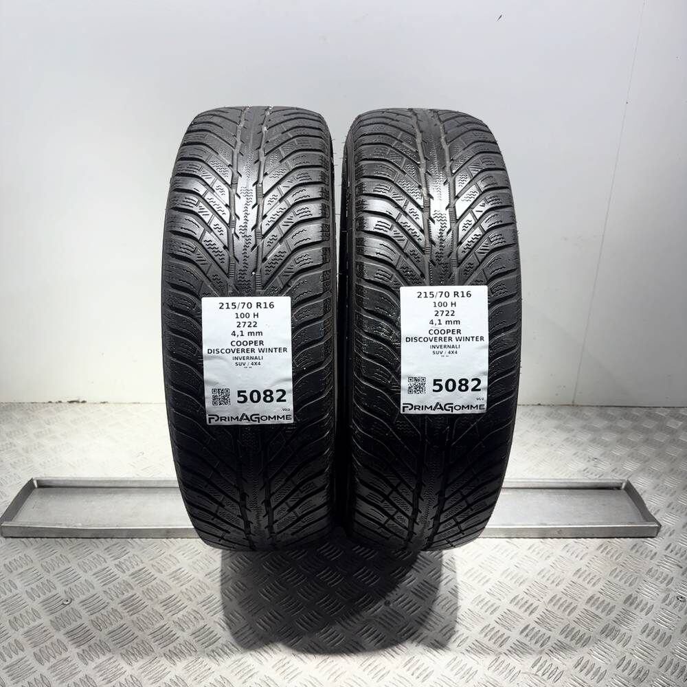 Gomme Usate 215 70 R16 100H Cooper Discoverer Winter Invernali