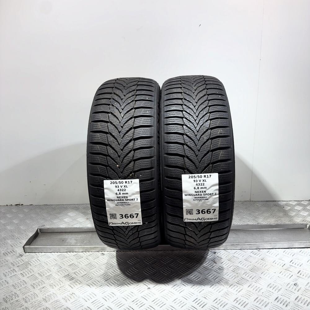 Gomme Usate 205 50 R17 93V XL Nexen Winguard Sport 2 97% Invernali