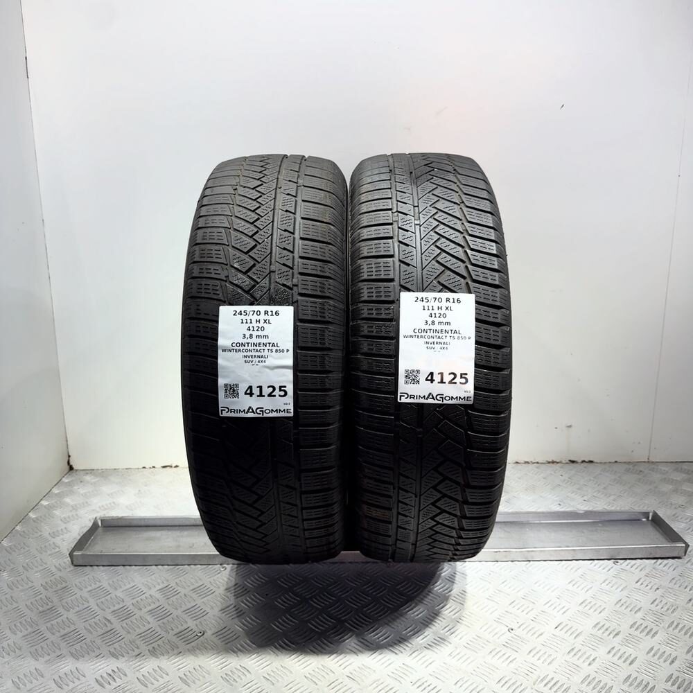 Gomme Usate 245 70 R16 111H XL Continental Wintercontact TS 850 P Invernali