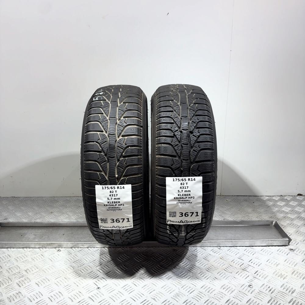 Gomme Usate 175 65 R14 82T Kleber Krisalp HP2 81% Invernali