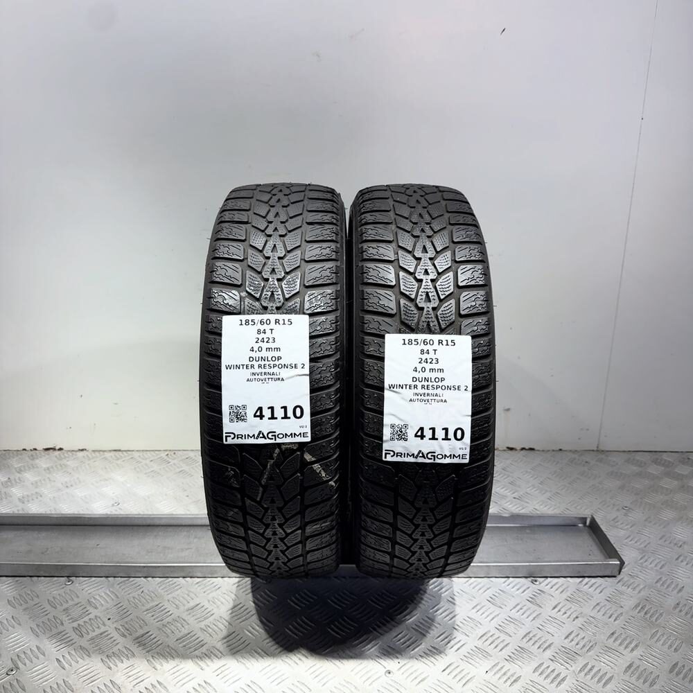 Gomme Usate 185 60 R15 84T Dunlop Winter Response 2 Invernali