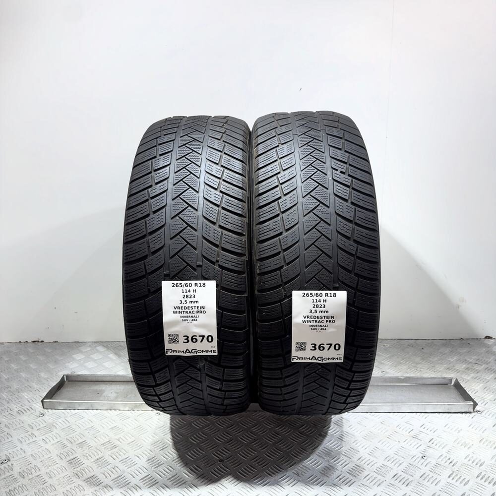 Gomme Usate 265 60 R18 114H Vredestein Wintrac Pro Invernali