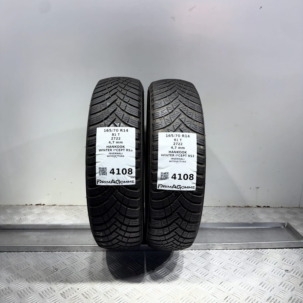 Gomme Usate 165 70 R14 81T Hankook Winter I*Cept RS3 Invernali