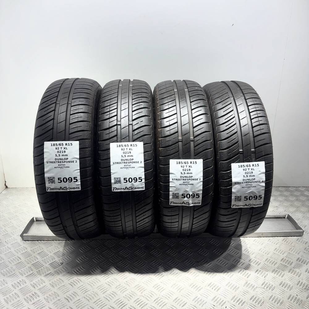 Gomme Usate 185 65 R15 92T XL Dunlop Streetresponse 2 79% Estive