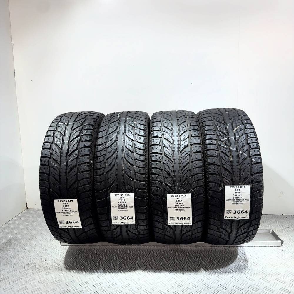 Gomme Usate 225 55 R18 98T Cooper Weather-Master Wsc 71% Invernali