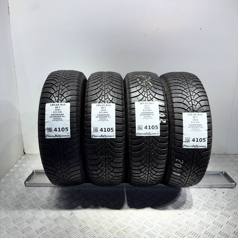 Gomme Usate 185 65 R15 88T Goodyear Ultragrip 9+ Invernali