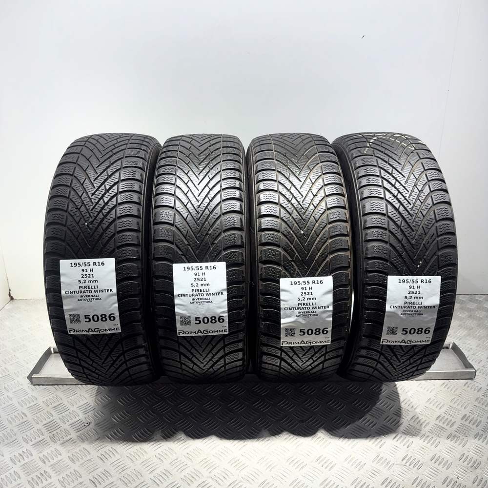 Gomme Usate 195 55 R16 91H Pirelli Cinturato Winter 74% Invernali
