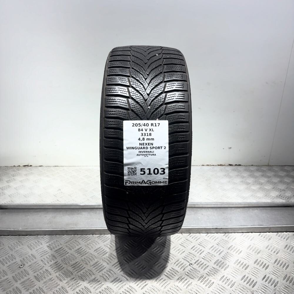 Gomma Usata 205 40 R17 84V XL Nexen Winguard Sport 2 Invernale